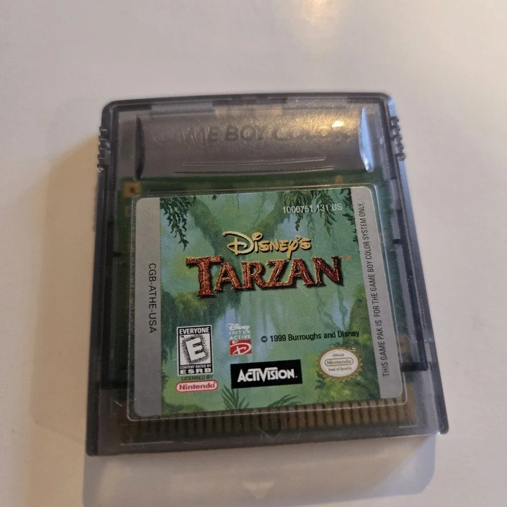 Disney's Tarzan Nintendo‎ Gameboy Color GBC Authentic Cart Only Works Japan
